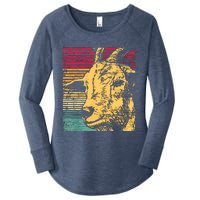 Retro Goat Women's Perfect Tri Tunic Long Sleeve Shirt