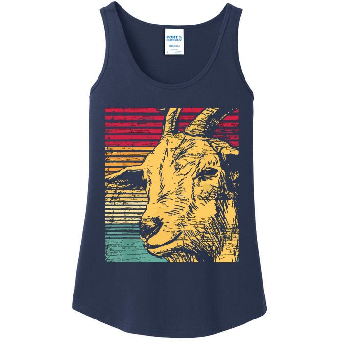 Retro Goat Ladies Essential Tank