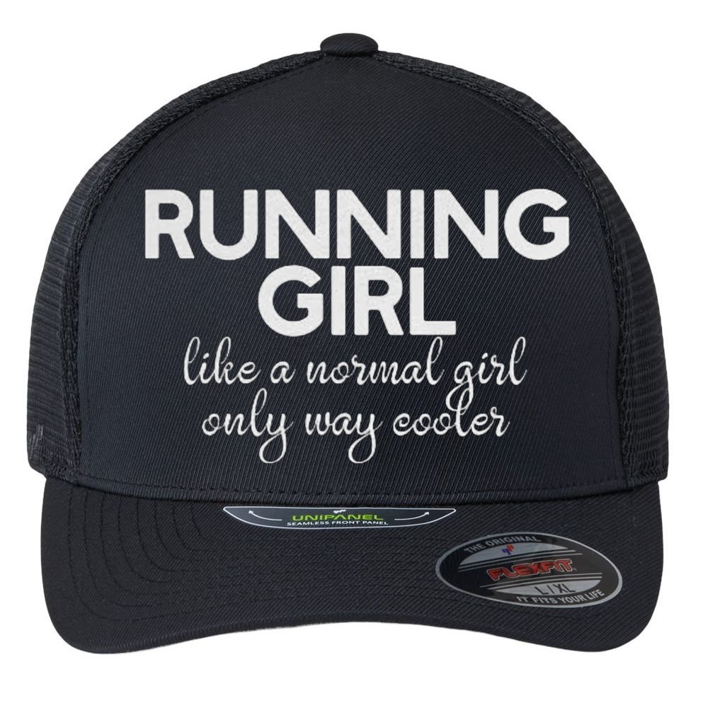 Running Girl Flexfit Unipanel Trucker Cap