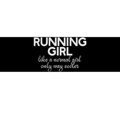 Running Girl Bumper Sticker