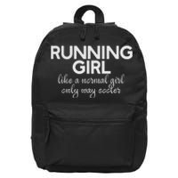 Running Girl 16 in Basic Backpack