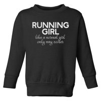 Running Girl Toddler Sweatshirt