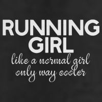 Running Girl Golf Towel