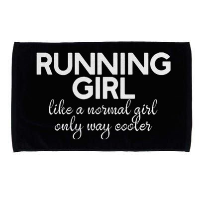 Running Girl Microfiber Hand Towel