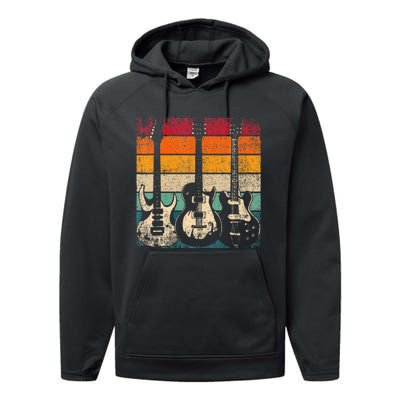 Retro Guitar Performance Fleece Hoodie