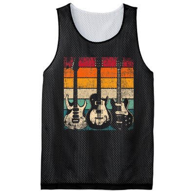 Retro Guitar Mesh Reversible Basketball Jersey Tank