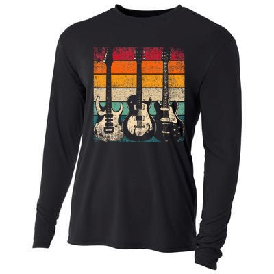 Retro Guitar Cooling Performance Long Sleeve Crew