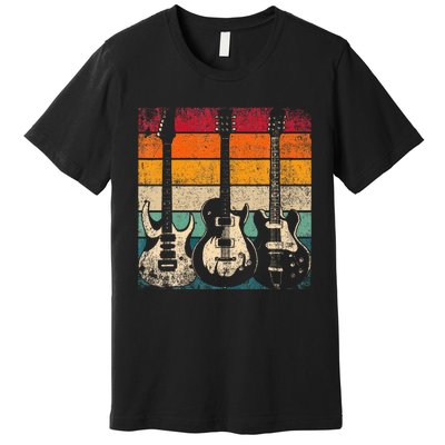 Retro Guitar Premium T-Shirt