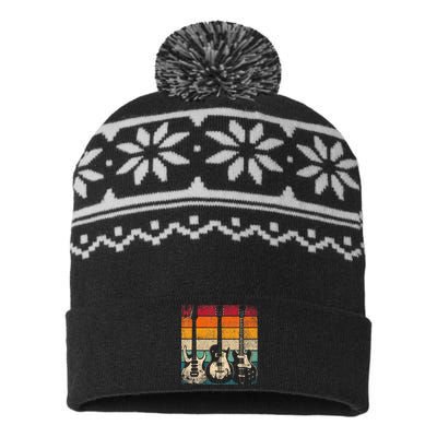 Retro Guitar USA-Made Snowflake Beanie