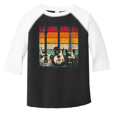 Retro Guitar Toddler Fine Jersey T-Shirt