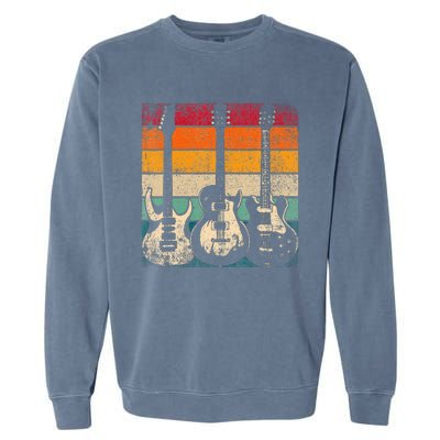 Retro Guitar Garment-Dyed Sweatshirt