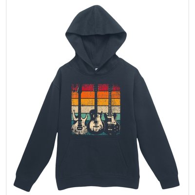 Retro Guitar Urban Pullover Hoodie