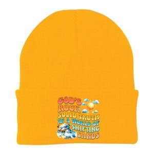 Retro GodS Rock Solid Truth Summer Camp Vbs 2024 Gift Knit Cap Winter Beanie