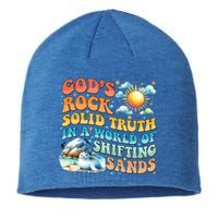 Retro GodS Rock Solid Truth Summer Camp Vbs 2024 Gift Sustainable Beanie