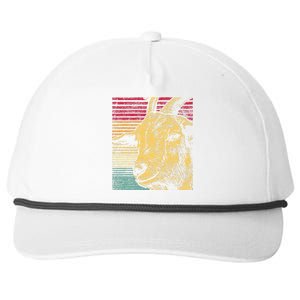 Retro Goat Snapback Five-Panel Rope Hat