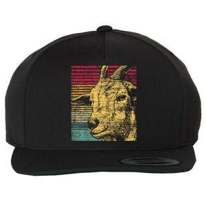 Retro Goat Wool Snapback Cap