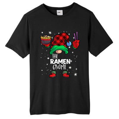 Ramen Gnome Red Buffalo Plaid Matching Family Christmars Tall Fusion ChromaSoft Performance T-Shirt