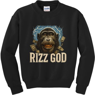Rizz God Kids Sweatshirt