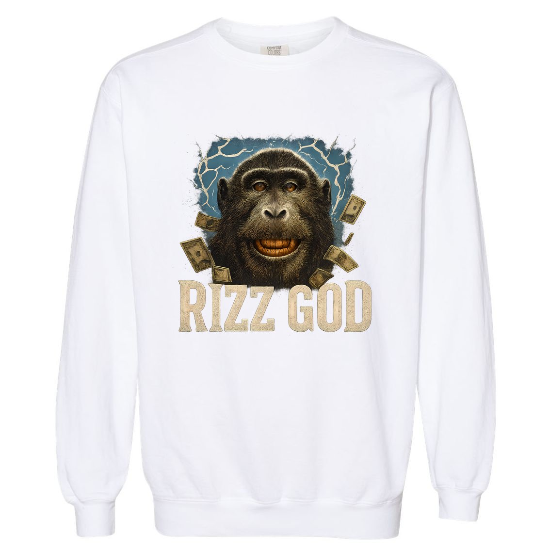 Rizz God Garment-Dyed Sweatshirt