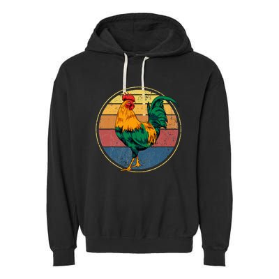 Rooster Gift Garment-Dyed Fleece Hoodie