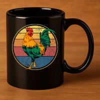 Rooster Gift 11oz C Handle Ceramic Mug