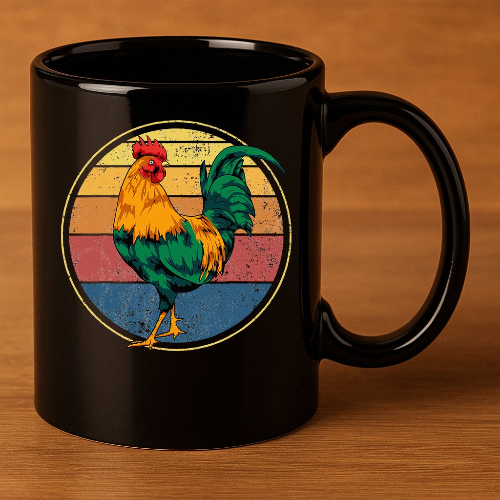 Rooster Gift 11oz C Handle Ceramic Mug