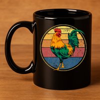 Rooster Gift 11oz C Handle Ceramic Mug