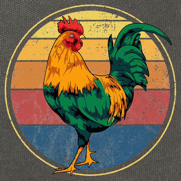 Rooster Gift Cotton Canvas Backpack