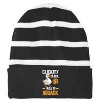 Rpg Gaming Role Playing D20 Tabletop Games Funny Rpg Gamer Striped Beanie with Solid Band