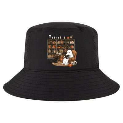 Retro Ghost Reading Books Cool Comfort Performance Bucket Hat