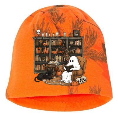 Retro Ghost Reading Books Kati - Camo Knit Beanie