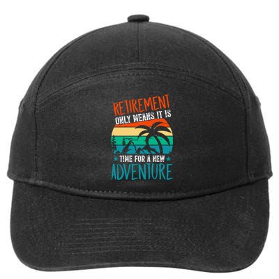 Retirement Gift Retired New Adventure 7-Panel Snapback Hat