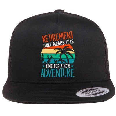 Retirement Gift Retired New Adventure Flat Bill Trucker Hat