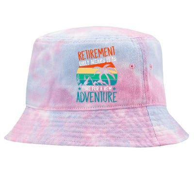 Retirement Gift Retired New Adventure Tie-Dyed Bucket Hat