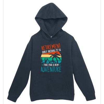 Retirement Gift Retired New Adventure Urban Pullover Hoodie