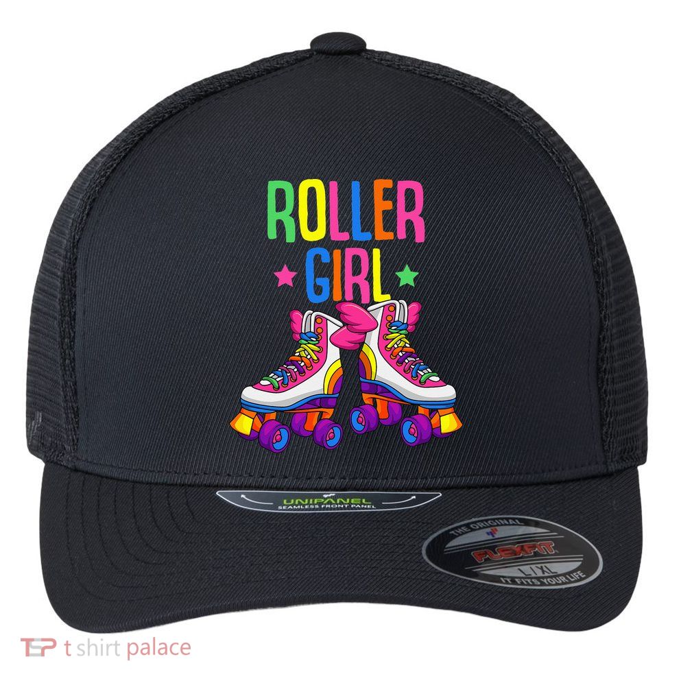 Roller Girl Roller Skates Skating Flexfit Unipanel Trucker Cap