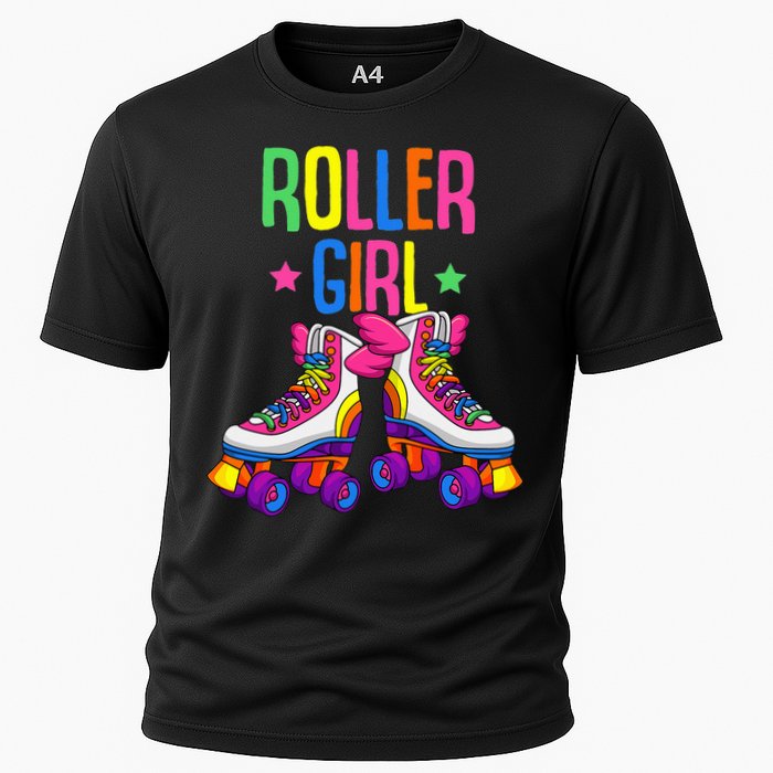 Roller Girl Roller Skates Skating Cooling Performance Crew T-Shirt
