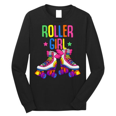 Roller Girl Roller Skates Skating Long Sleeve Shirt