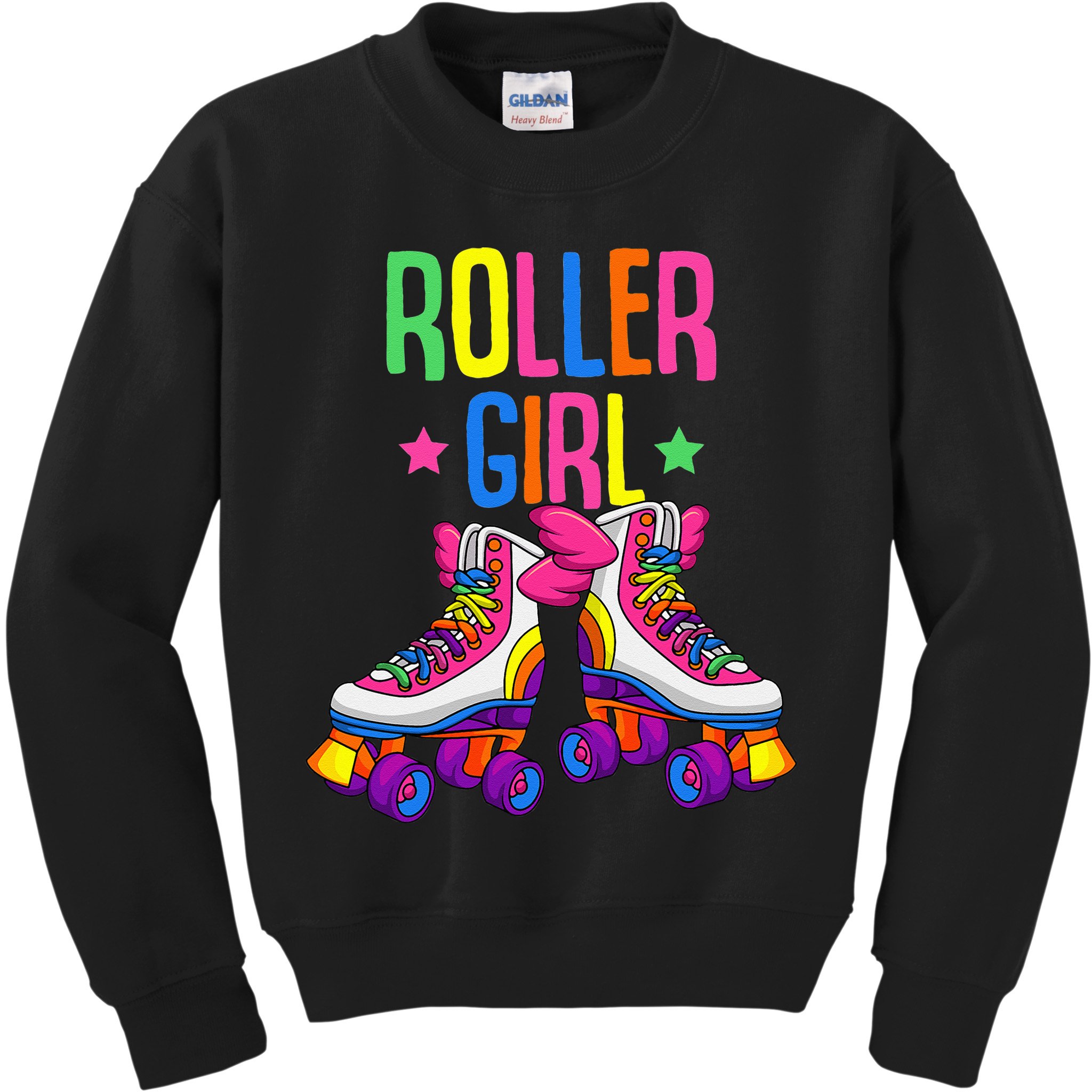 Roller Girl Roller Skates Skating Kids Sweatshirt