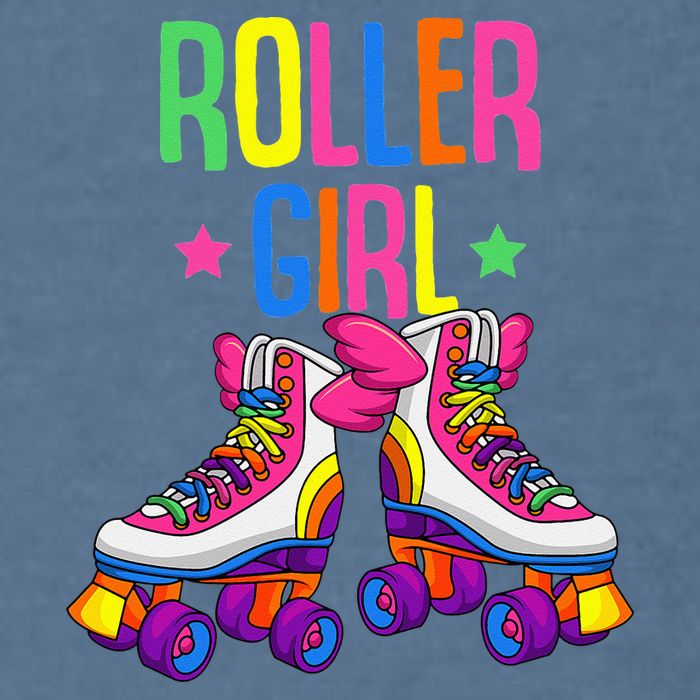 Roller Girl Roller Skates Skating Garment-Dyed Sweatshirt