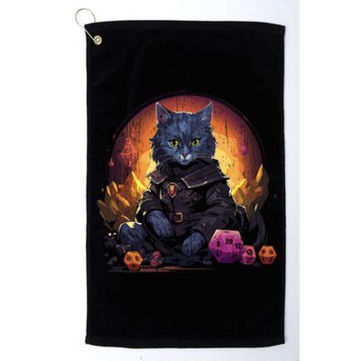 Rpg Gaming Role Playing D20 Tabletop Games Funny Rpg Gamer Platinum Collection Golf Towel