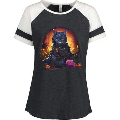 Rpg Gaming Role Playing D20 Tabletop Games Funny Rpg Gamer Enza Ladies Jersey Colorblock Tee