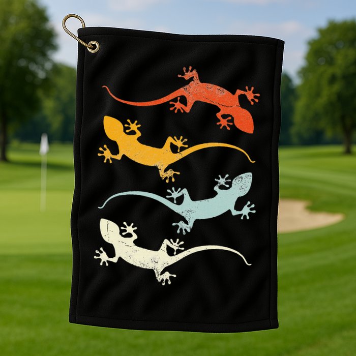 Reptile Gecko Golf Towel