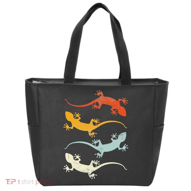 Reptile Gecko Zip Tote Bag