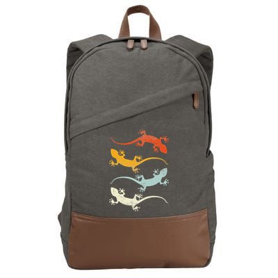 Reptile Gecko Cotton Canvas Backpack