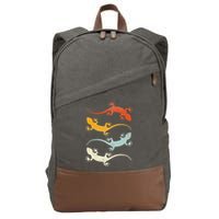 Reptile Gecko Cotton Canvas Backpack
