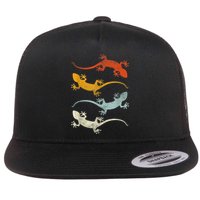Reptile Gecko Flat Bill Trucker Hat