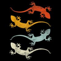 Reptile Gecko Flat Bill Trucker Hat