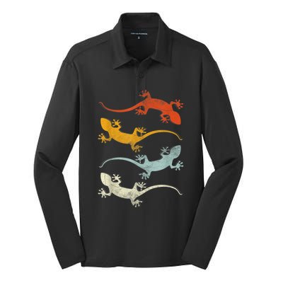 Reptile Gecko Silk Touch Performance Long Sleeve Polo