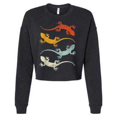 Reptile Gecko Cropped Pullover Crew